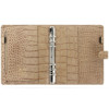 filofax A5  Classic Croc Fawn