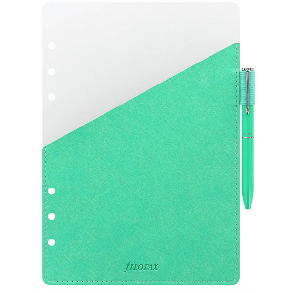 Filofax A5 interieur pen holder green