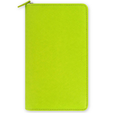 filofax Personal  Compact Saffiano pear + rits