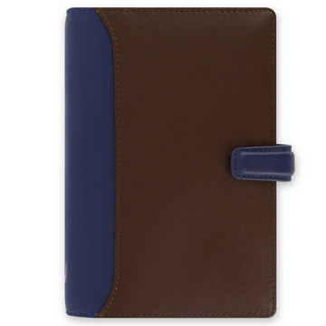 filofax Personal  Nappa Chocolate & Blue