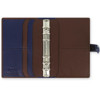 filofax Personal  Nappa Chocolate & Blue