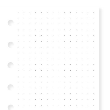 Filofax Pocket papier dotted wit