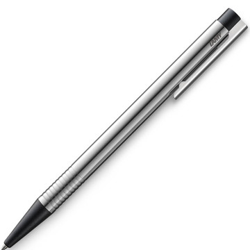 LAMY logo matt black edelstaal - zwart voorstuk balpen