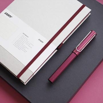 LAMY AL-star + notebook gift set - black purple