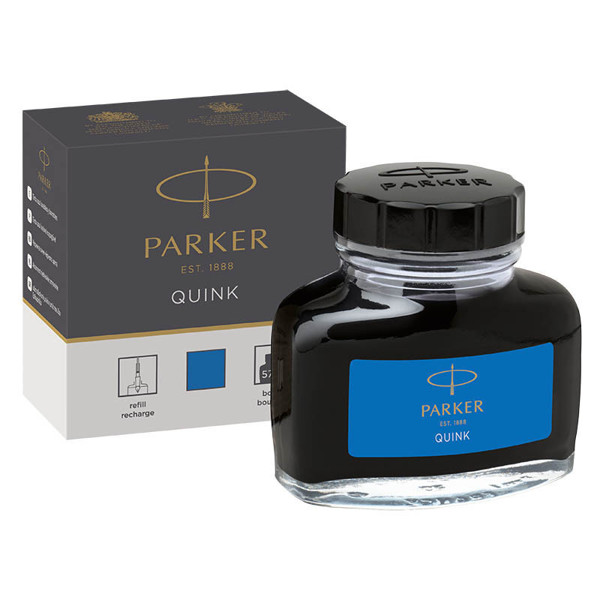 Parker inktpot Quink washable blue - 57ml