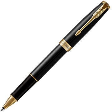 Parker Sonnet Black Lacquer GT rollerpen