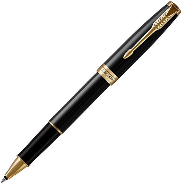 Parker Sonnet Black Lacquer GT rollerpen