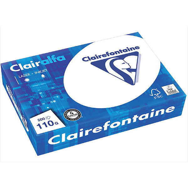 kopieerpapier Clairefontaine ClairAlfa A4 110gr 500vel wit