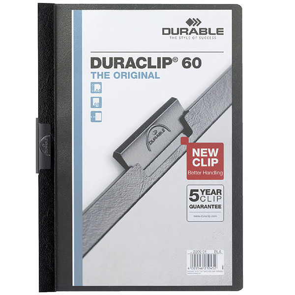 klemmap Durable Duraclip A4 rugklem 60vel zwart