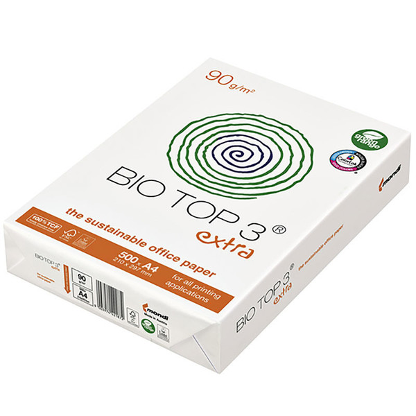 kopieerpapier Mondi Bio Top 3 A4 90gr 500vel wit