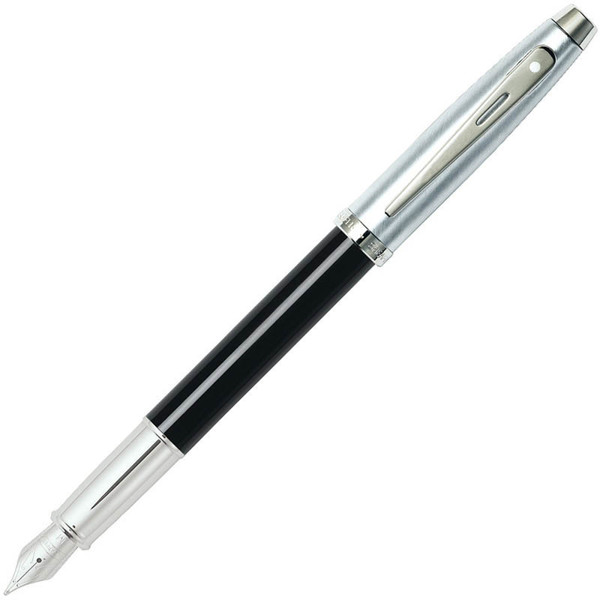 Sheaffer 100 Black Lacquer - Chrome Cap vulpen M