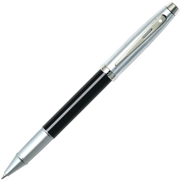 Sheaffer 100 Black Lacquer - Chrome Cap rollerpen