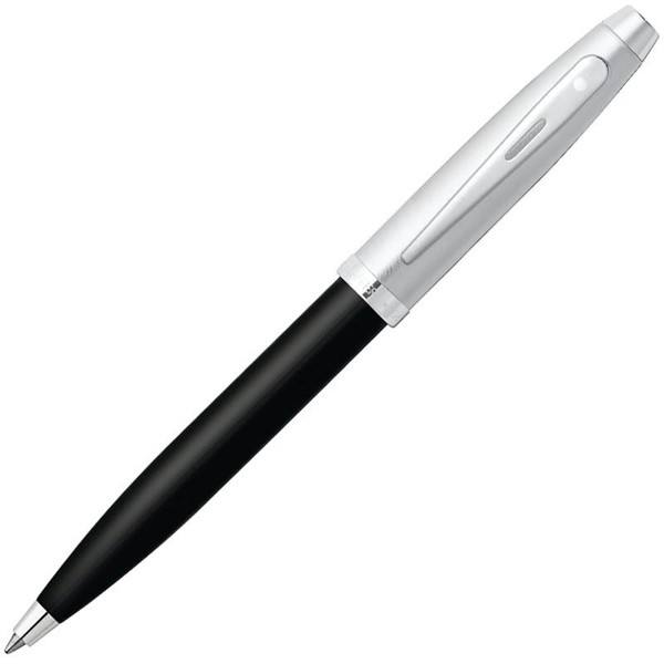 Sheaffer 100 Black Lacquer - Chrome Cap balpen