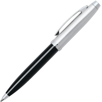 Sheaffer 100 Black Lacquer - Chrome Cap balpen