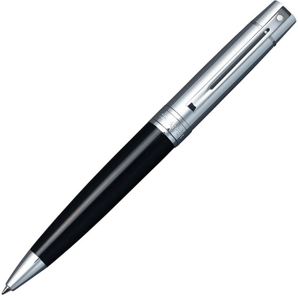 Sheaffer 300 Glossy Black - Chrome Cap CT balpen