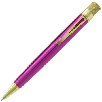 Retro 51 Tornado Brass Classic Lacquer Pink