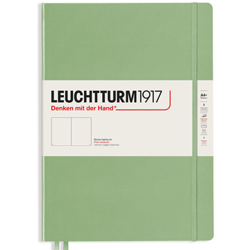 LEUCHTTURM1917 Master Slim A4+ notitieboek Sage blanco