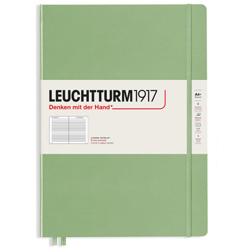 LEUCHTTURM1917 Master Slim A4+ notitieboek Sage gelijnd