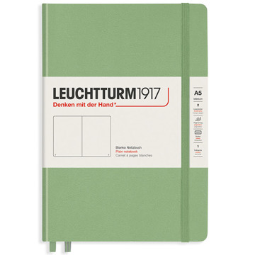 LEUCHTTURM1917 Medium A5 notitieboek Sage blanco