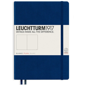 LEUCHTTURM1917 Medium A5 notitieboek Navy blanco