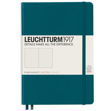 LEUCHTTURM1917 Medium A5 notitieboek Pacific Green dotted