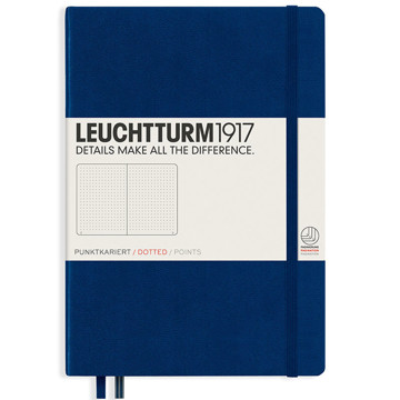 LEUCHTTURM1917 Medium A5 notitieboek Red gelijnd