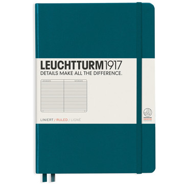 LEUCHTTURM1917 Medium A5 notitieboek Pacific Green gelijnd