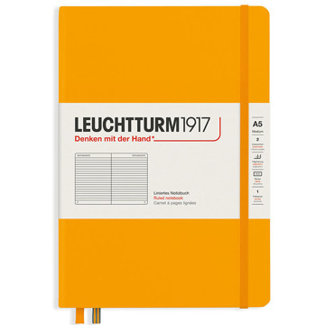 LEUCHTTURM1917 Medium A5 Rising Colour notitieboek Rising Sun gelijnd