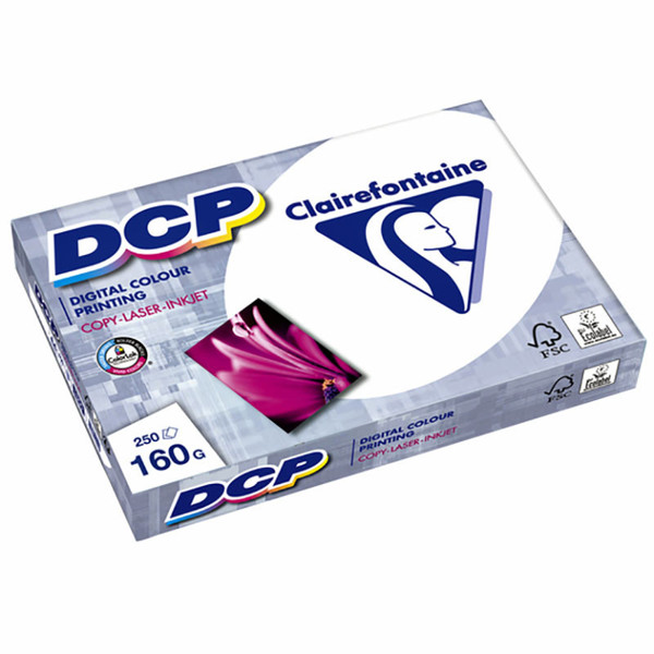 kopieerpapier Clairefontaine DCP     A4 160gr 250vel wit