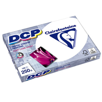 kopieerpapier Clairefontaine DCP     A4 250gr 125vel wit