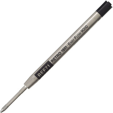 Retro 51 Easy Flow balpenvulling - zwart 3stuks