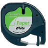 lettertape Dymo Letratag 91200 papier  12mm x 4m wit