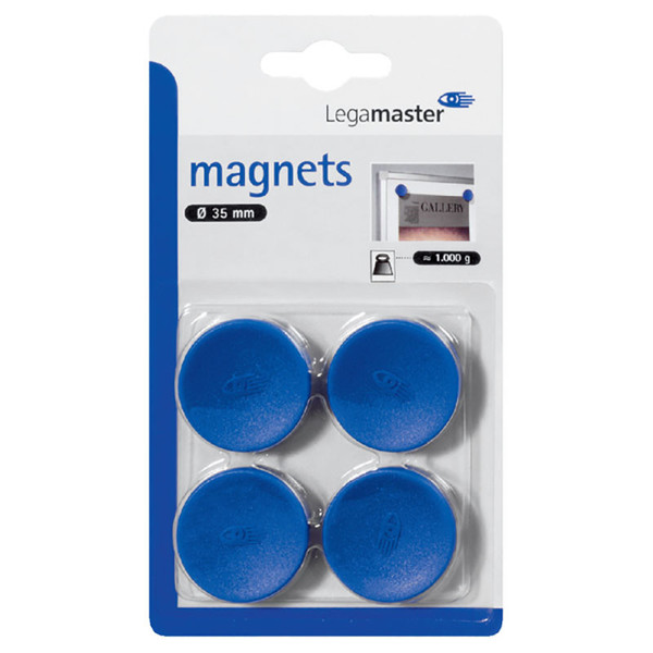 magneet Legamaster 35mm  4stuks blauw