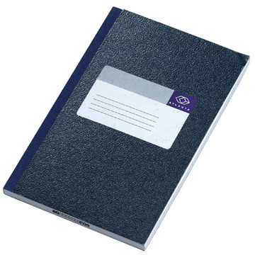 notitieboek Atlanta octavo      105x165mm gelijnd 200blz blauw