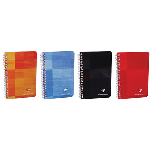 notitieboek Clairefontaine 165x210mm gelijnd 60vel 90gr - spiraal