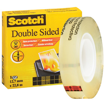 plakband 2-zijdig 3M Scotch 665 12.7mm x 22.8meter