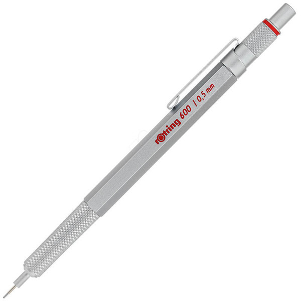 Rotring 600 0.5mm chrome vulpotlood