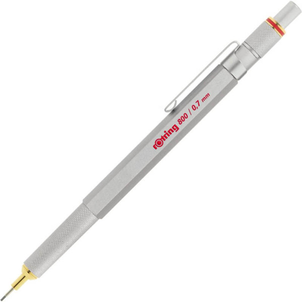 Rotring 800 0.7mm chrome vulpotlood