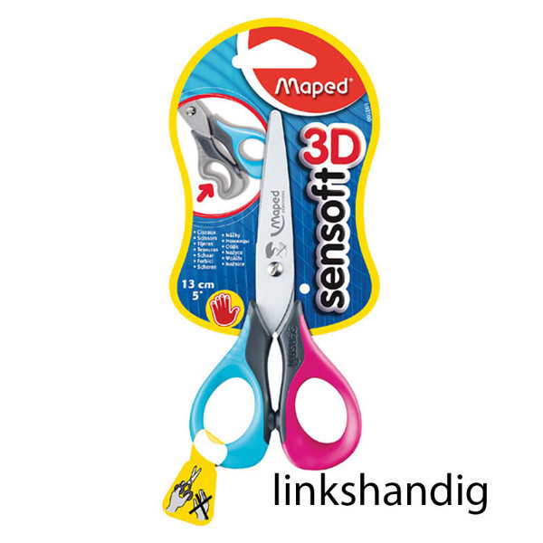 schaar Maped    130mm Sensoft 3D linkshandig