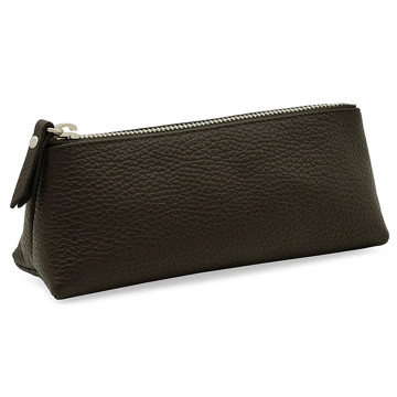 20S Triangol Pencil Case Dark Brown