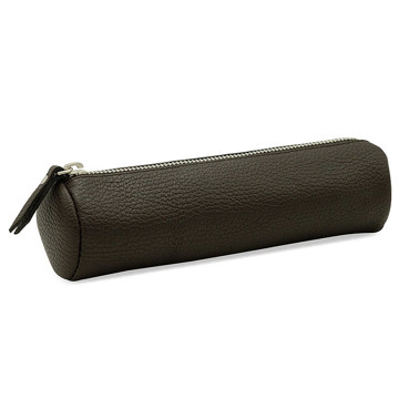 20S Round Pencil Case Dark Brown