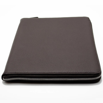 20S Clipboard Zip Around Dark Brown