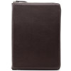 20S Clipboard Zip Around Dark Brown