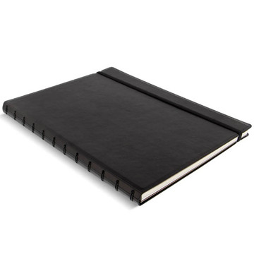 notitieboek Filofax Notebook A4 Classic Bright Black