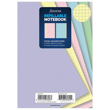 notitieboek Filofax Notebook A5  interieur pastel ruit 5mm - 60vel