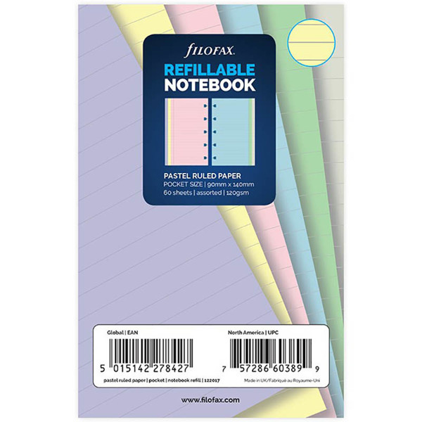 notitieboek Filofax Notebook pocket  interieur pastel gelijnd - 60vel