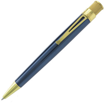 Retro 51 Tornado Brass Classic Lacquer Ice Blue