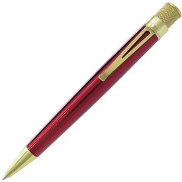 Retro 51 Tornado Brass Classic Lacquer Red 