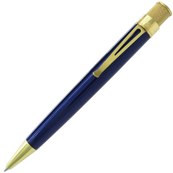 Retro 51 Tornado Brass Classic Lacquer True Blue