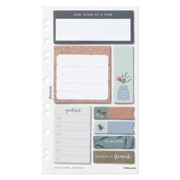 Filofax Sticky Note Set Multifix Botanical 8vel